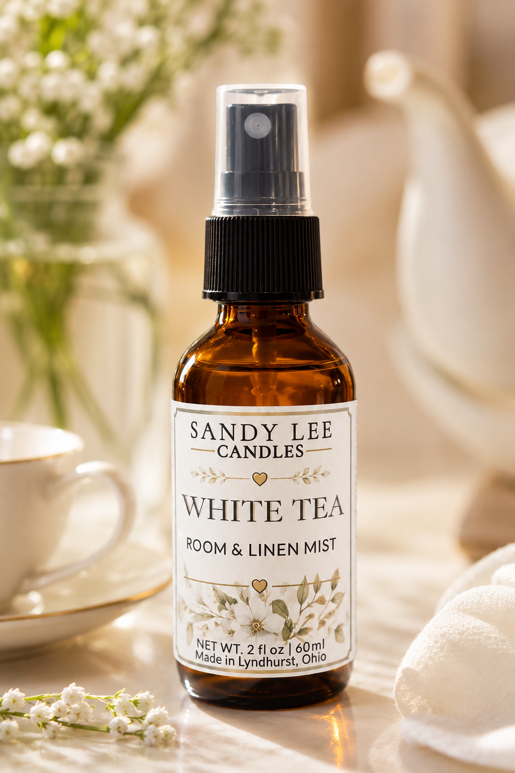 White Tea - Room & Linen Mist - 2oz